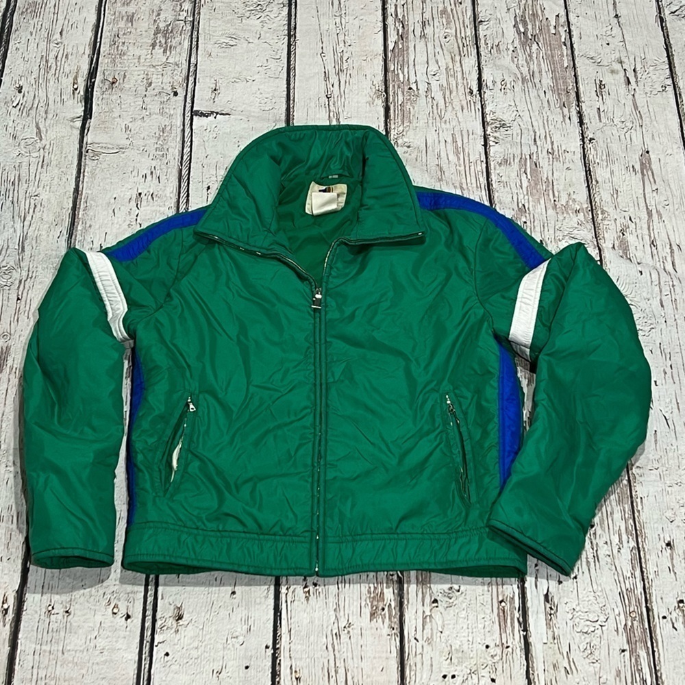 Vintage 1980s Number #1 Ski Skiing Snowboarding Women's Zip Up Jacket